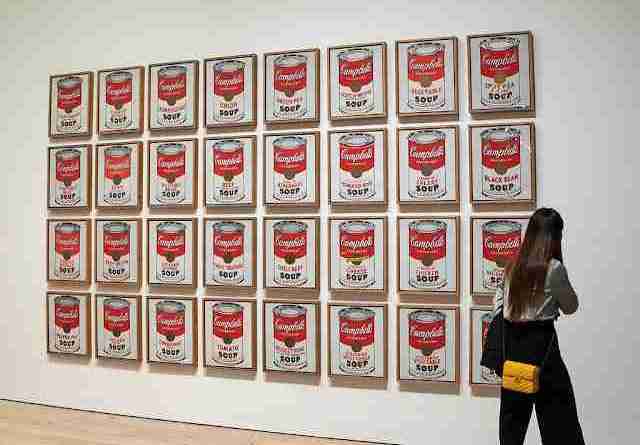 Andy Warhol, Campbell’s Soup Cans (detail).