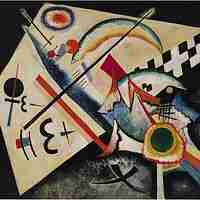 White Cross (1922) by Wassily Kandinsky at Peggy Guggenheim Collection, Venice White Cross (1922) by Wassily Kandinsky at Peggy Guggenheim Collection, Venice