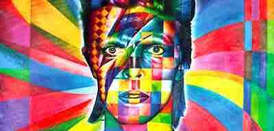 Eduardo Kobra, David Bowie mural Eduardo Kobra, David Bowie mural