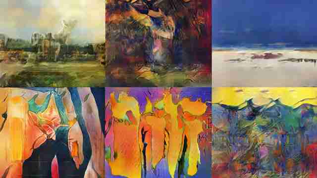 AICAN artificial intelligence system producing abstract artworks