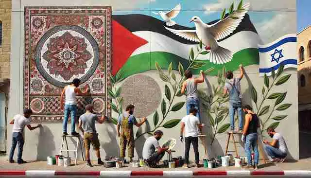 Palestinian and Israeli