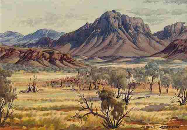 Albert Namatjira — Mount Sonder, MacDonnell Ranges