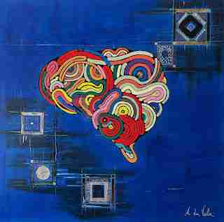 Antonino La Vela — Artificial Deficiency, 2025 — Oil on canvas, 70 × 70 cm
