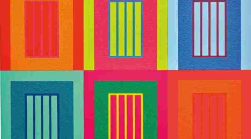 Peter Halley, Six Prisons (2009) — cell & conduit series, geometric abstraction
