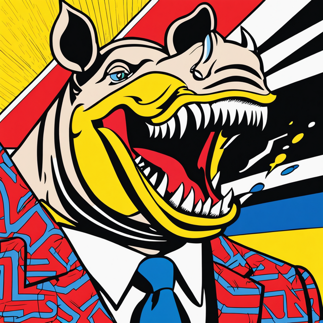 Pop Art image in the style of Roy Lichtenstein Pop Art image in the style of Roy Lichtenstein