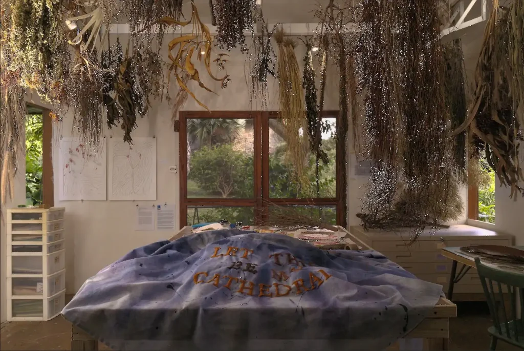 Annalee Davis, Let This Be My Cathedral Annalee Davis, Let This Be My Cathedral, ecological installation connecting plants, colonial history, mourning and material memory