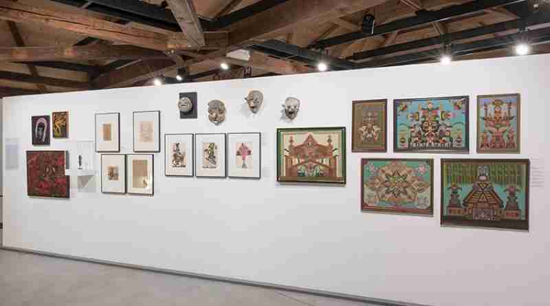 Installation view, L’Art Brut de Jean Dubuffet, aux origines de la collection, Collection de l’Art Brut, Lausanne. Courtesy of Collection de l’Art Brut.