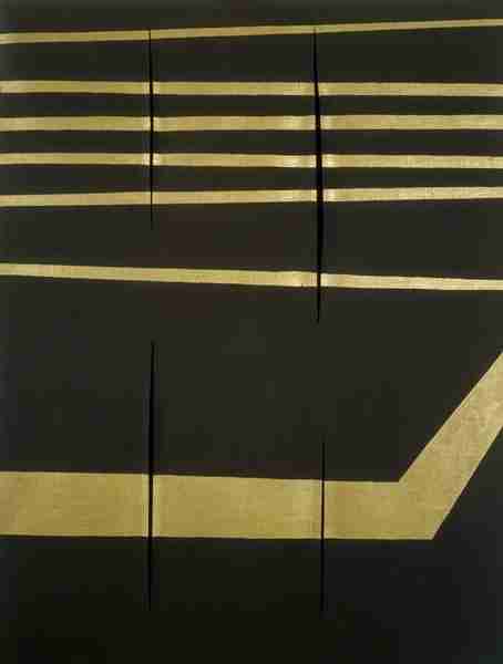 Lucio Fontana, Concetto spaziale, Attese, 1959. Musée d’Art Moderne de Paris. © Lucio Fontana, Milano / by SIAE / Adagp, Paris. Photo: Charles Delepelaire / Parisienne de Photographie. Lucio Fontana, Concetto spaziale, Attese, 1959. Musée d’Art Moderne de Paris. © Lucio Fontana, Milano / by SIAE / Adagp, Paris. Photo: Charles Delepelaire / Parisienne de Photographie.